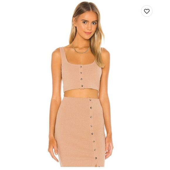 NWOT Privacy Please Mariposa Top Size S in Nude - Picture 1 of 5